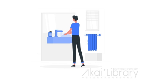 图片素材 洗手清洁插画扁平场景