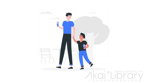 图片素材 亲子活动家庭教育插画扁平场景