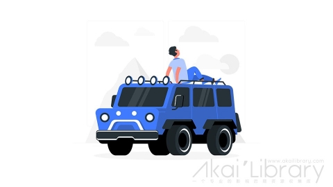 图片素材 越野车拉力赛插画扁平场景