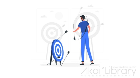 图片素材 目标靶子射箭插画扁平场景