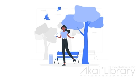 图片素材 公园游玩放松户外休闲插画扁平场景