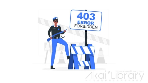 图片素材 40错误页面禁止访问插画扁平场景