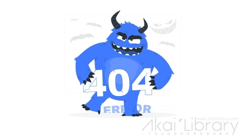 图片素材 怪兽404错误页面插画扁平场景