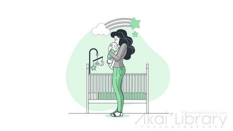 图片素材 母亲母婴婴儿孕妇线条扁平场景