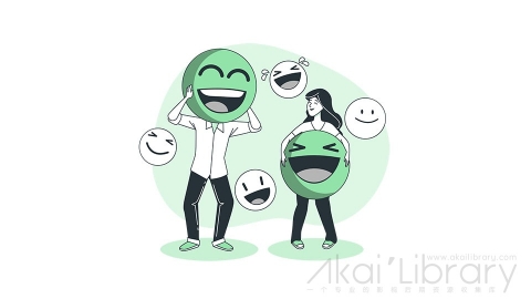 图片素材 笑脸表情线条扁平场景