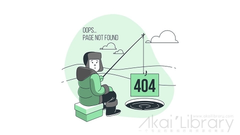 图片素材 404错误页面线条扁平场景