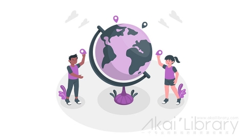 图片素材 人与地球世界等距立体场景