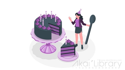 图片素材 生日蛋糕过生日庆祝等距立体场景