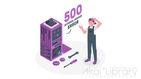 图片素材 500内部服务器错误等距立体场景