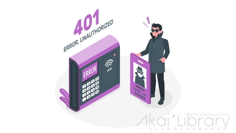 图片素材 401界面错误未授权等距立体场景