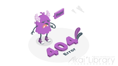 图片素材 怪兽404错误页面等距立体场景