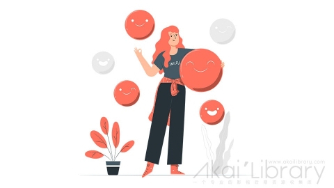 图片素材 笑脸表情插画扁平场景