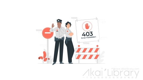 图片素材 40错误页面禁止访问插画扁平场景