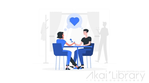 图片素材 恋爱约会情侣插画扁平场景