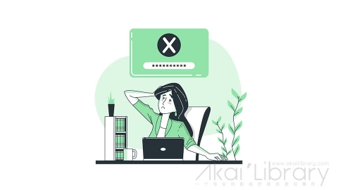 图片素材 忘记密码线条扁平场景
