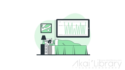 图片素材 睡眠分析解梦线条扁平场景