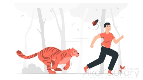 图片素材 跑步运动奔跑狂奔冲刺插画扁平场景