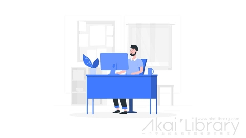 图片素材 办公室工作插画扁平场景