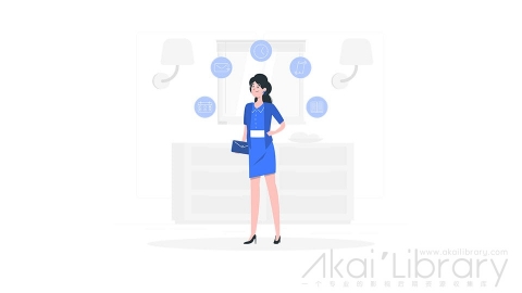 图片素材 职场女性商务人士插画扁平场景