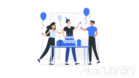 图片素材 生日派对插画扁平场景