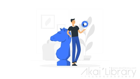 图片素材 点赞目标插画扁平场景
