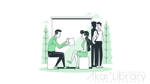 图片素材 招聘线条扁平场景