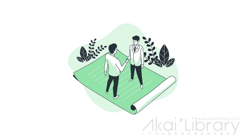 图片素材 协议合同商业合作线条扁平场景