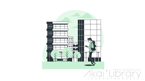 图片素材 逛街城市漫步线条扁平场景