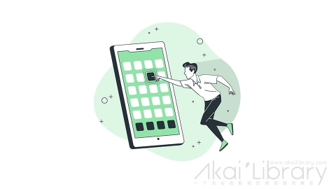 图片素材 手机应用程序app线条扁平场景