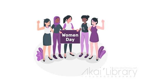 图片素材 妇女节女性力量等距立体场景