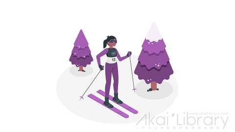 图片素材 冬奥会冬季项目滑雪等距立体场景