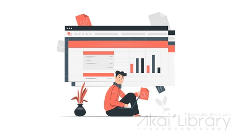 图片素材 表格excel办公工具插画扁平场景