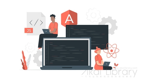图片素材 编程JavaScript框架插画扁平场景