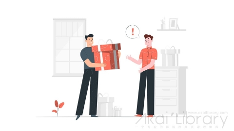 图片素材 礼物礼品礼盒生日插画扁平场景