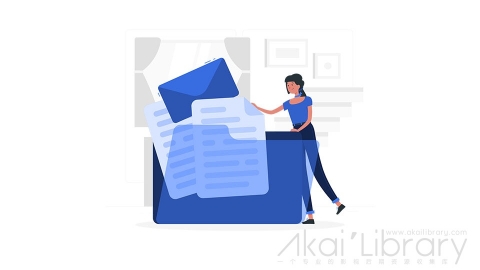 图片素材 文件文档资料插画扁平场景
