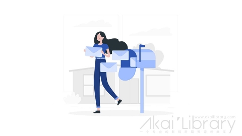 图片素材 邮件信箱收件箱插画扁平场景