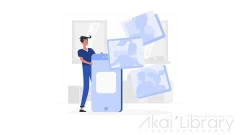 图片素材 照片相册影集插画扁平场景