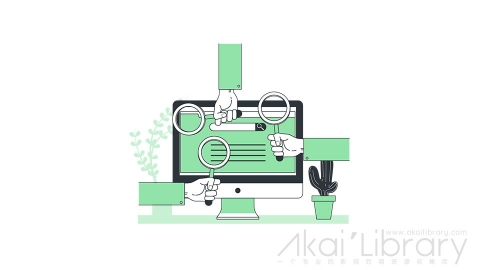图片素材 搜索引擎插画扁平场景