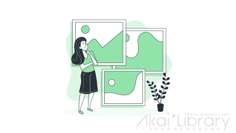 图片素材 照片相册影集插画扁平场景