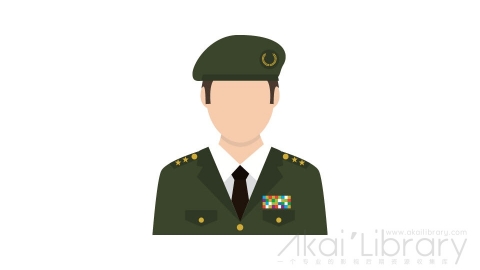 图片素材 扁平军人头像-3
