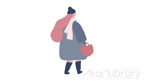 图片素材 扁平冬装女生女人插画卡通日常角色人物-3