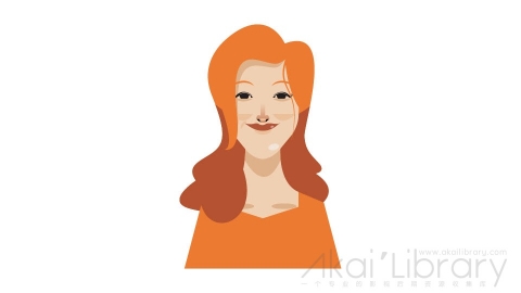 图片素材 扁平外国女人头像-4