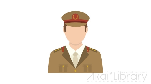 图片素材 扁平军人头像-5