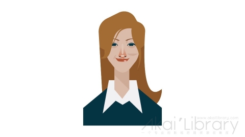 图片素材 扁平外国女人头像-6