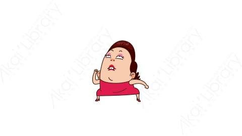 视频素材 可爱大妈家庭主妇动态表情包_02_03