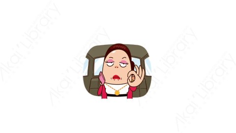 视频素材 可爱大妈家庭主妇动态表情包_04_21