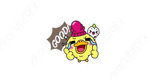 视频素材 可爱呆萌小黄鸭动态表情包_02_07
