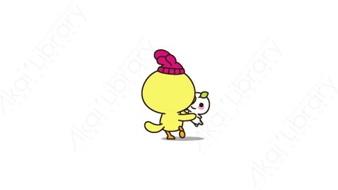 视频素材 可爱呆萌小黄鸭动态表情包_03_02