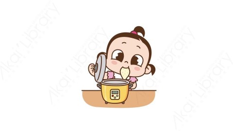 视频素材 可爱呆萌小女孩动态表情包_01_07