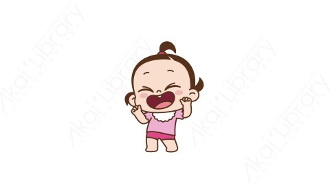 视频素材 可爱呆萌小女孩动态表情包_01_15